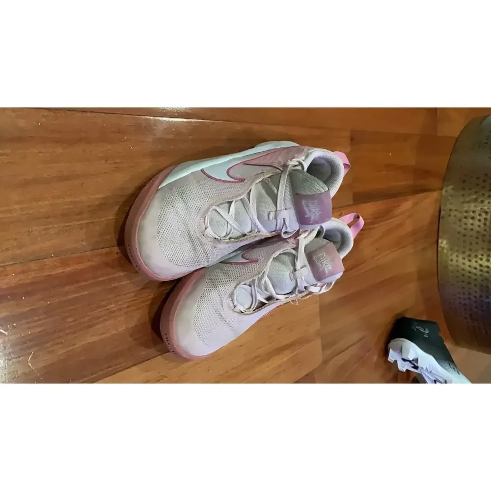 Nike Women's Athletic Sneakers US 4Y Pink White Hustle
